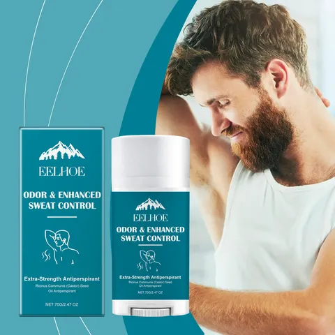 Men's Deodorant Stick Antiperspirant For Men Extra Strength Odor Control Long Lasting Refreshing Fragrance Stick With Castor Oil Aloe Vitamin E