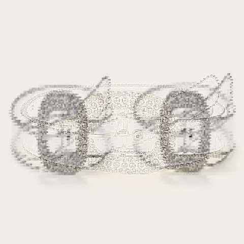 Dames Mode Transparante PVC Dunne Riem Zoet Stijlvol Ronde Gesp Strass Decoratieve Riem Voor Jurken Mix Match Mode Accessoires