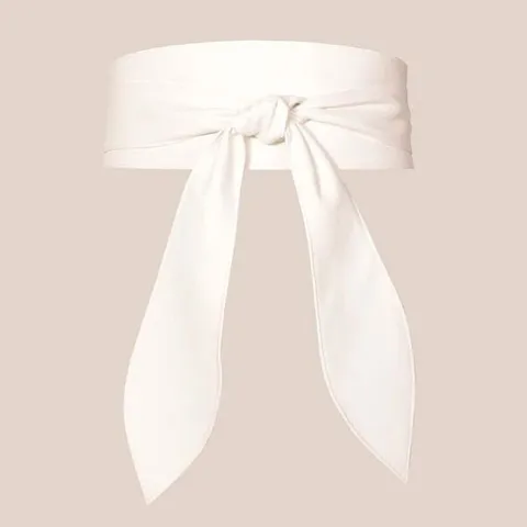 Women French Bow Tie Obi Belt Wide Waist Cincher Retro Faux Leather Wrap Around Bandage Waistband For Dress Fashion Accessory
