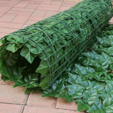Artificial Plant Leaf Fence Artificial Privacy Screen Fake Ivy Leaves Balcony Garden Outdoor Yard Decor Greenery