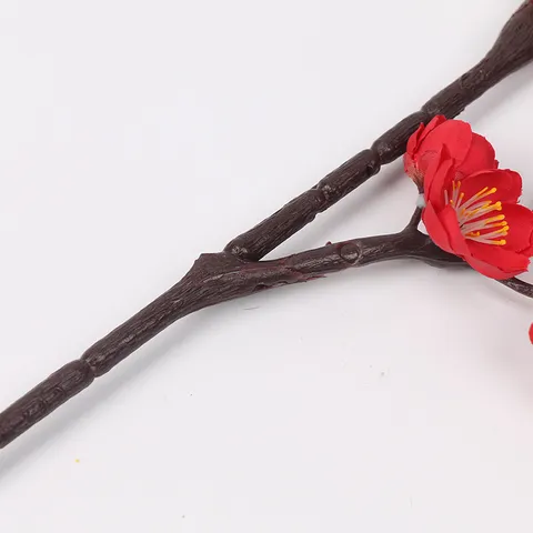 Artificial Plum Blossom Branch Silk Fake Flower Winter Sweet Home Wedding Floral Decoration