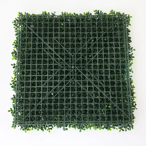 Artificial Milan Grass Wall Panels UV Resistant Greenery Mat Fake Plant Wall Decor for Indoor Outdoor Landscape Decoration