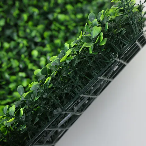 Artificial Milan Grass Wall Panels UV Resistant Greenery Mat Fake Plant Wall Decor for Indoor Outdoor Landscape Decoration
