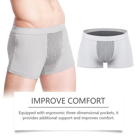 Men's Breathable Stretch Boxer Briefs Slim Fit Polyester Spandex Boxer Shorts Underwear