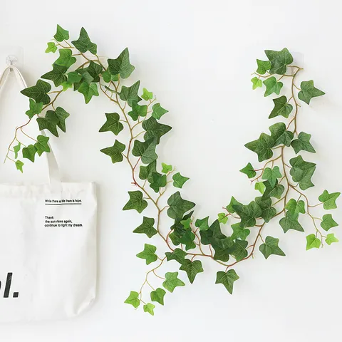Artificial Ivy Garland Vine Simulation Greenery Fake Hanging Plants Silk Leaf For Home Wall Garden Wedding Party Decor