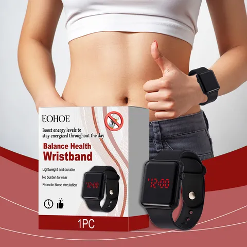 EOHOE Smartwatch Body Balance Care Wristband Silicone Strap Electronic Digital Sports Watch For Men Women Daily Wear