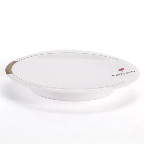 Commercial Melamine Bone Dish White Round Plate Snack Dish Hotel Fast Food Tableware Restaurant Dinnerware Serving Plate