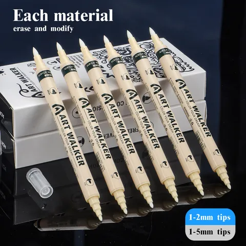 Double Head Acrylic Eraser Pen Model Color Correction Marker For DIY Painting Craft Stationery Supplies