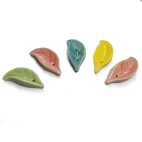 Creative Leaf Incense Holder Ceramic Mini Incense Stick Burner Zen Tea Ceremony Home Aromatherapy Incense Rest Decoration Craft