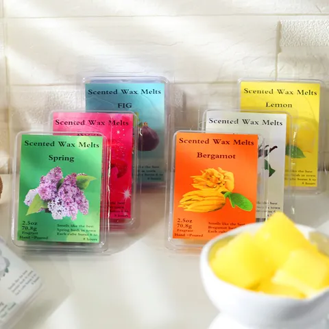Fundentes de Cera Perfumada de Cera Vegetal Natural con Fragancia Duradera Ideal para Ambientar el Hogar y Crear un Ambiente Relajante