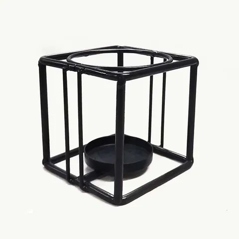 Minimalistisch IJzer Geometrisch Kandelaar Metalen Kaarshouder Goud Zwart Zilver Zeshoek Vierkante Kaarsenstandaard Huis Feest Decor
