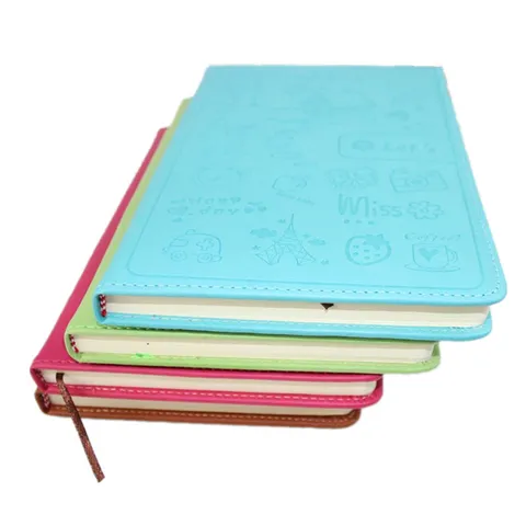 PU Leather Hardcover Notebook Business Journal Softcover Diary Minimalist Office Writing Notepad School Supplies