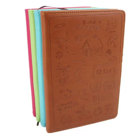 PU Leather Hardcover Notebook Business Journal Softcover Diary Minimalist Office Writing Notepad School Supplies