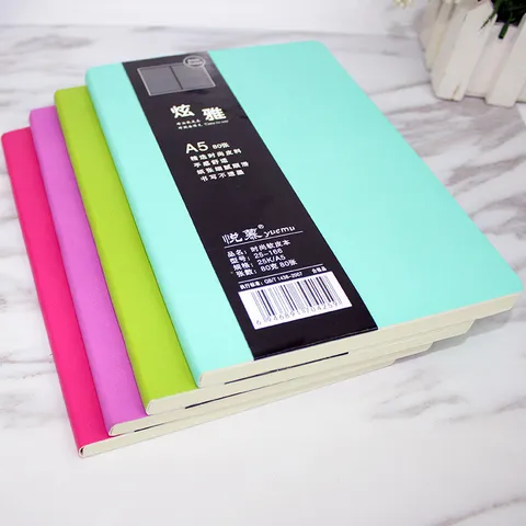 Minimalist A5 Soft Cover Notebook Aesthetic Business Note Taking Book Thickened Diary Journal For Office School Student Stationery
