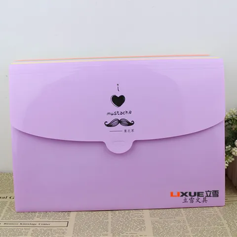 A4 Plastic Accordion Folder Expandable Document Organizer Multi Pocket File Bag For Student Office School
