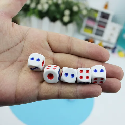 ABS Plastic Six Sided Rounded Corner Dice For Bar KTV Board Game Entertainment Tabletop Game Toy Accessory