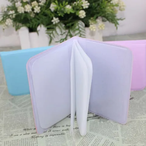 Fashion I Love You Pattern Card Holder Portable PU Leather Card Case With Multi Slots For Women Men Daily Use Wallet
