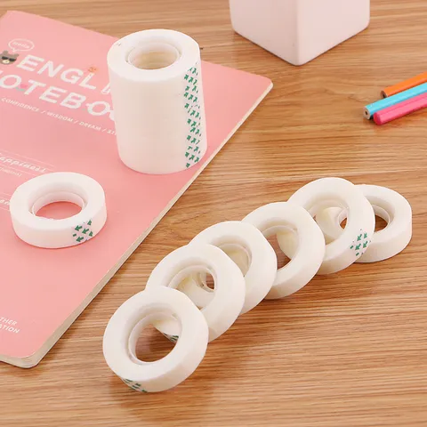 White Invisible Writable Clear Sticky Tape For Office School Writing Stationery Craft Adhesive Tape Roll