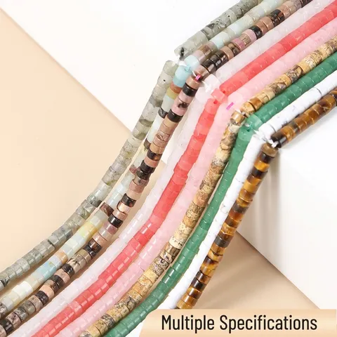 Natural Stone Crystal Rondelle Spacer Beads For DIY Jewelry Making Handmade Bracelet Necklace Half Finished Strands Multiple Colors Gemstone Beads