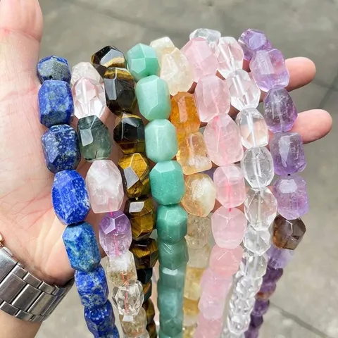 Natürliche Kristall Rohstein Facettierte Perlen Unregelmäßige Lose Perlen Für DIY Halskette Armband Schmuckherstellung Zubehör