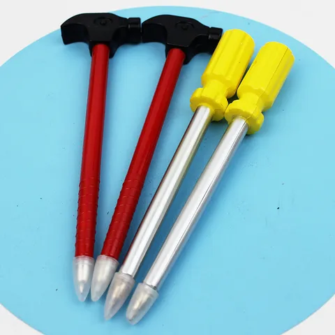 Novelty Tool Shaped Ballpoint Pen Creative Simulation Hammer Screwdriver Plastic Writing Pens For Students Office Stationery Gifts