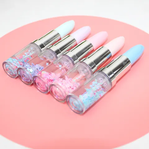 Lindo Bolígrafo de Gel en Forma de Lápiz Labial Multicolor Arena Movediza Líquida Estrella Lentejuelas Bolígrafo de Escritura Creativa Adorable Papelería Escuela Oficina Tinta Negra Para Estudiantes Niñas