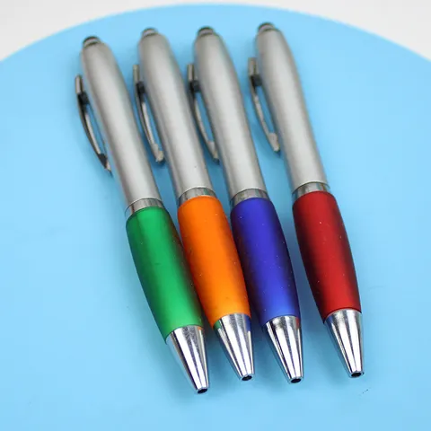 Modern Metal Twist Ballpoint Pen Color Block Design Dual Use Touch Screen Stylus Pen With Metal Clip Office School Writing Stationery Business Executive Gift Pen