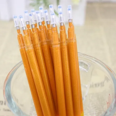 Professional Glitter Gold Gel Pen Refills For Buddhist Sutra Copying Enhanced Gold Metallic Ink Office School Writing Supplies