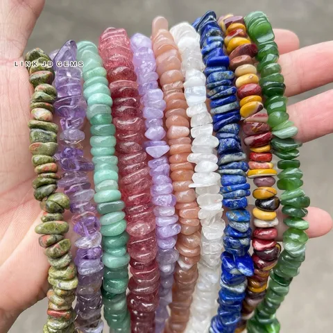 Natürlicher Kristall Halbedelstein Bruchstein Perlen Unregelmäßige Lose Steinperlen Für DIY Handgemachtes Armband Halskette Schmuckherstellung Zubehör