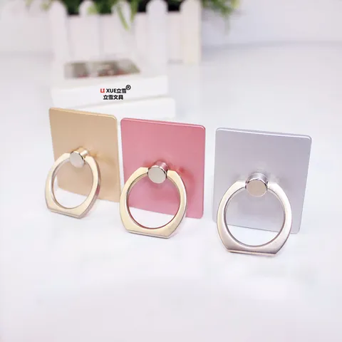 Supporto Universale in Metallo per Anello da Dito per Telefono Supporto per Smartphone Adesivo Appiccicoso Ruotabile per Scrivania Uomo Donna