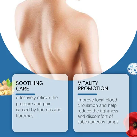 Crème de Soin Massage Corporel Élimination des Lipomes Soulagement Nodulaire Dissolution des Graisses Lipolyse Traitement