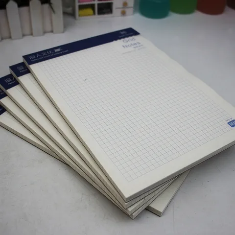 Minimalist B5 Grid Notebook Top Flip Double Sided Grid Paper Scratch Pad Business Office Writing Pad Notebook For School Student Journal