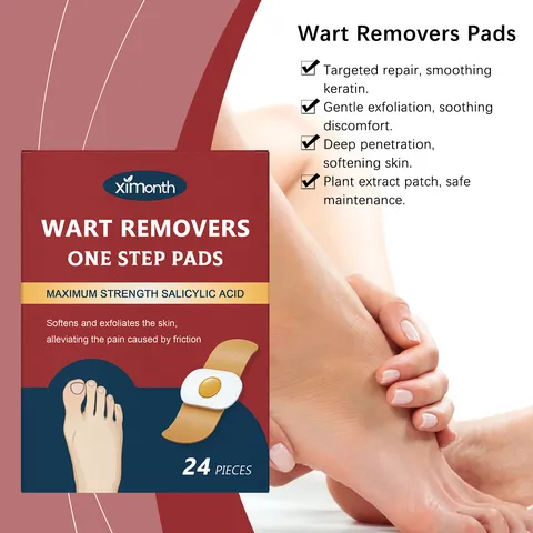 XIMONTH Wart Remover Pads Salicylic Acid Foot Care Skin Care Patch For Foot Corns Callus Dead Skin Removal Daily Use