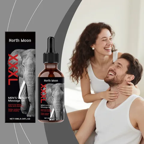 North Moon Herren Vitalität Massage Ätherisches Öl Pflegende Pflanzenessenz Massageöl Für Männer Gesundheit Wellness XXXL Elefant
