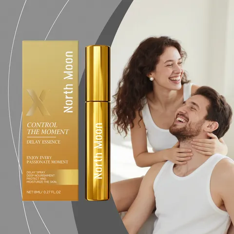 North Moon Spray de Soins Corporels pour Hommes Spray Nourrissant Doux Soins Personnels Spray Essentiel Portable Or