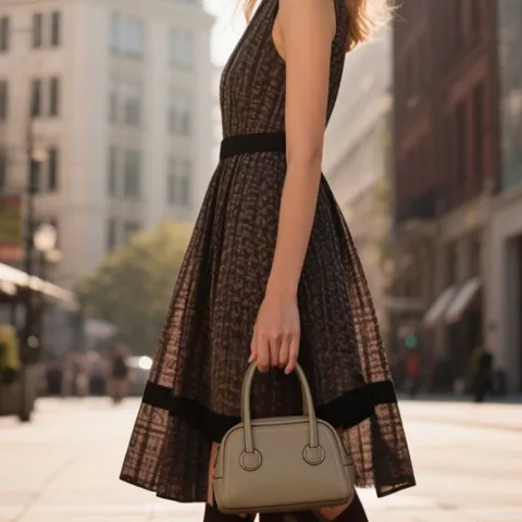 Bolso Boston Mini de Cuero de Vaca de Primera Capa Bolso de Mano Retro Bandolera con Correa Ajustable para Mujer