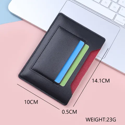 Ultradunne PU Lederen Paspoorthouder Hoes Slanke Reisportemonnee Creditcard Organizer Case Voor Unisex Volwassenen Casual Stijl