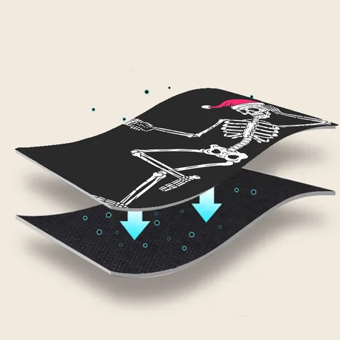 Halloween Cartoon Skeleton Floor Mat Anti-Slip Absorbent Entrance Mat Gothic Horror Theme Party Decoration Bathroom Kitchen Rug