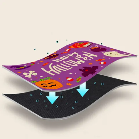 Halloween Entrance Mat Non-slip Absorbent Doormat Cartoon Pumpkin Ghost Pattern Printed Indoor Floor Rug Home Decor