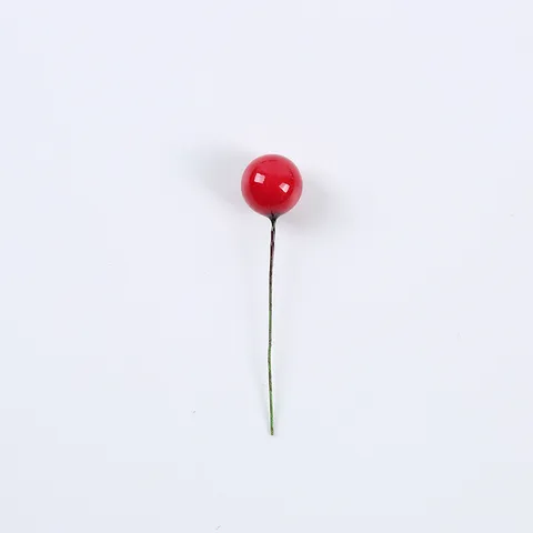 Realistic Artificial Red Berry Stems For Christmas Decorations Holly Berries Foam Berry Picks For Vase Filler Photography Props Home Table Decor