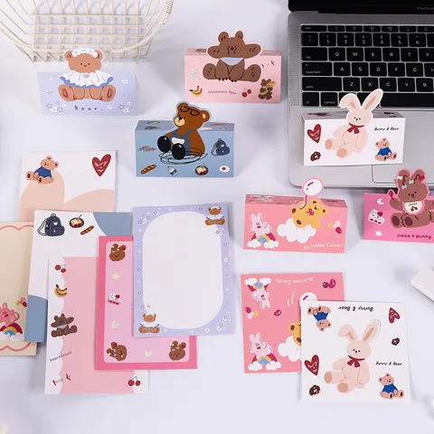 Cute Cartoon Animal Card Headers And Back Cards For Gift Packaging High Appearance DIY Packing Base Cards Colorful Stationery Gift Tags
