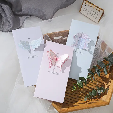 Tri-fold 3D Pop-up Greeting Card Hollow Laser Cut Best Wishes Cardboard Card For Christmas Valentine Birthday Party Holiday Gifts