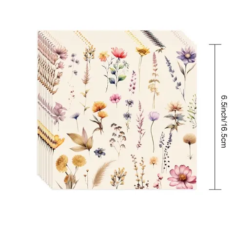 Ensemble de Fournitures de Fête Jetables sur le Thème des Fleurs Sauvages Nappe Assiettes en Papier Gobelets Serviettes pour Pique-Nique Jardin Décorations de Fête Vaisselle