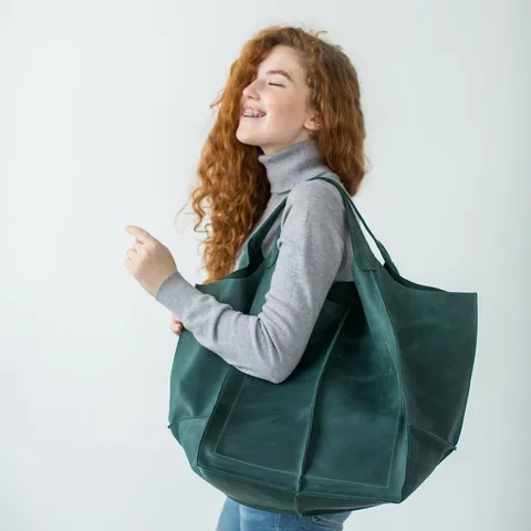 Bolso Tote Vintage de Cuero PU Encerado al Aceite para Mujer Gran Capacidad Color Sólido Bolso de Hombro para Viaje Diario Trabajo