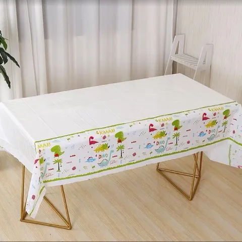 Ensemble de Vaisselle de Fête d'Anniversaire Dinosaure pour Enfants Assiettes en Papier Gobelets Serviettes Nappe Décoration de Fête