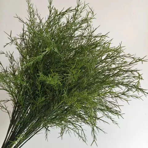 Artificial Asparagus Fern Plant Green Plastic Faux Foliage Branch For Wedding Home Store Office Shop Window Decor Greenery