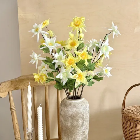 Ρεαλιστικά Τεχνητά Λουλούδια Aquilegia Μεταξωτά Με Μακρύ Μίσχο Τεχνητό Κλαδί Λουλουδιών Για Σπίτι Σαλόνι Τραπέζι Διακόσμηση Γάμος Πάρτι Φωτογραφικά Αξεσουάρ
