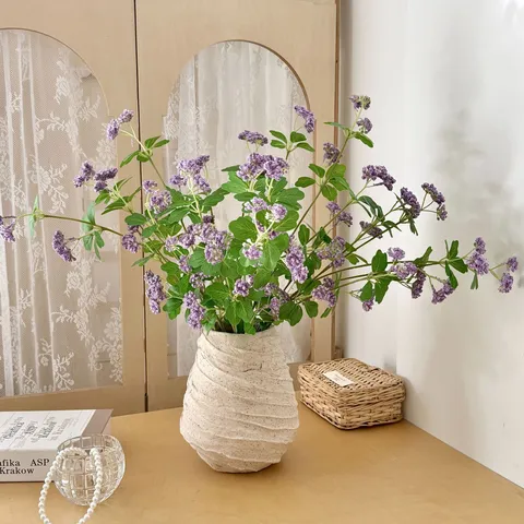 Artificial Rice Berry Flower Stems Nordic Style Frosted Berry Branch Faux Plants For Home Living Room Wedding Party Decor
