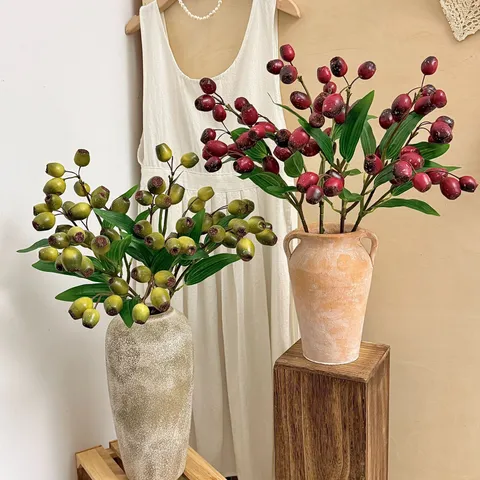 Artificial Zombie Fruit Pipe Fruit Branch Wabi-sabi Style Home Decor Minimalist Foam Plant For Photography Decoration