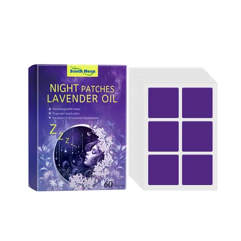 South Moon Parches de Lavanda para Dormir Cuidado Corporal Nocturno Aceite Esencial Natural Parches Calmantes y Relajantes para Adultos